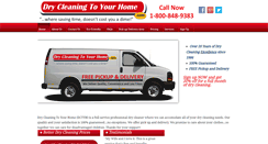 Desktop Screenshot of drycleaningtoyourhome.com
